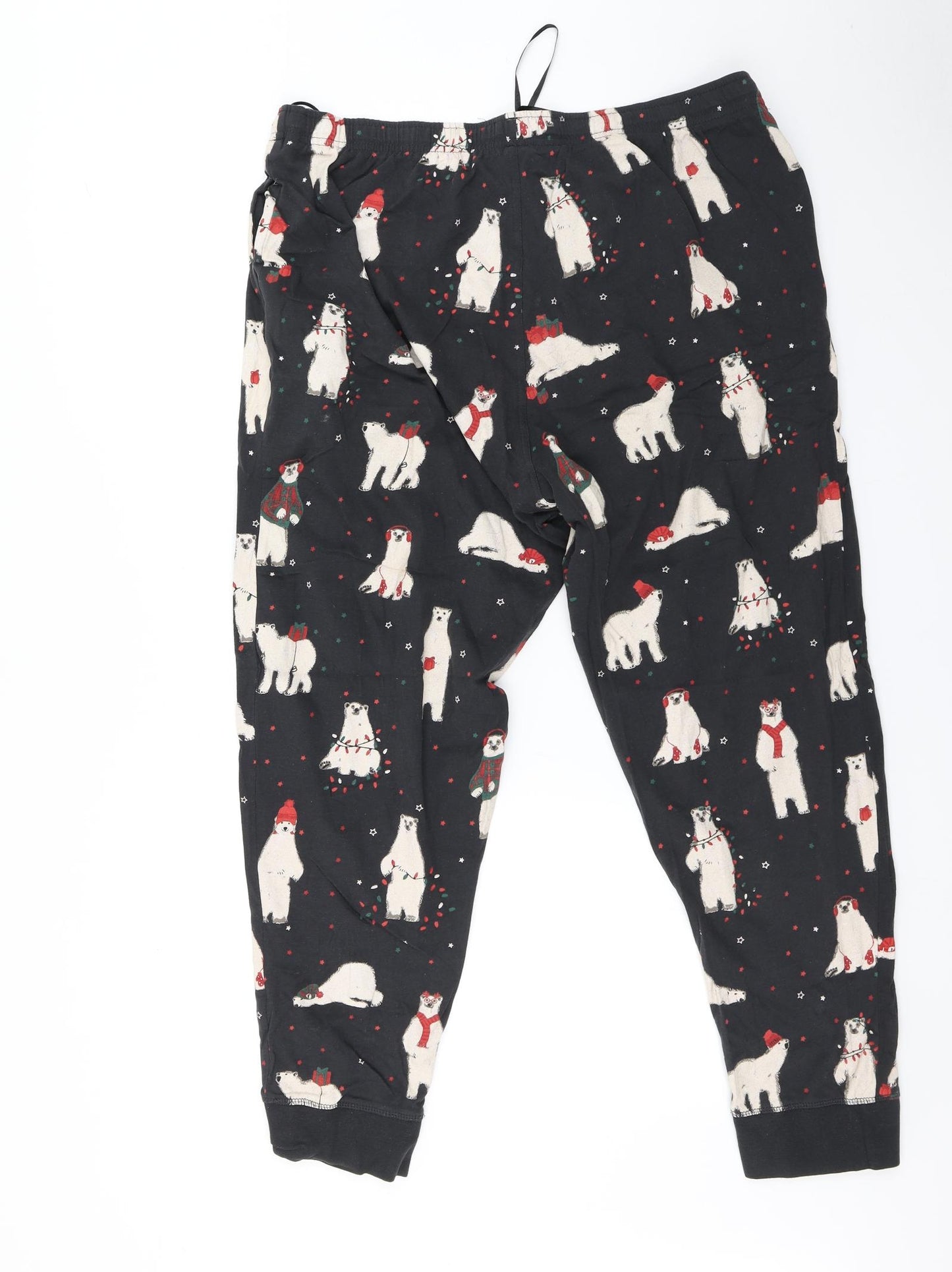 Marks and Spencer Womens Multicoloured    Pyjama Pants Size XL  - Polar bear christmas