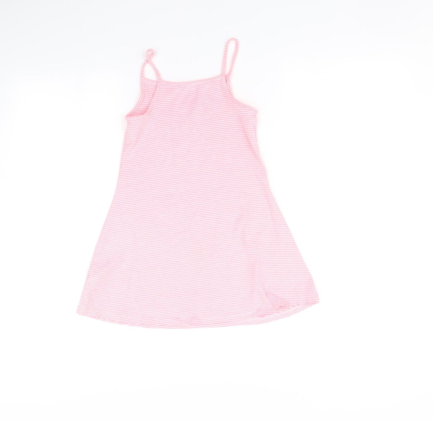 F&F Girls Pink Striped  A-Line  Size 6-7 Years