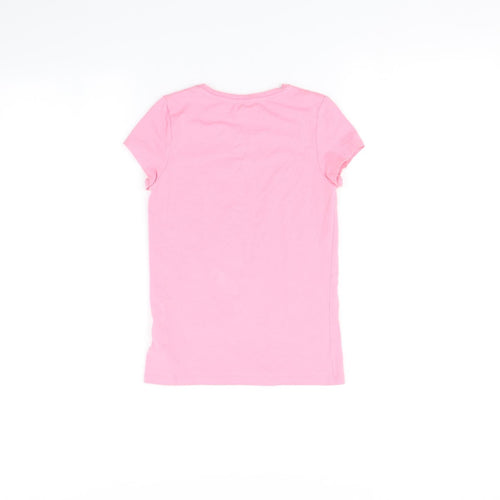 Bluezoo Girls Pink   Basic T-Shirt Size 7-8 Years  - Unicorn