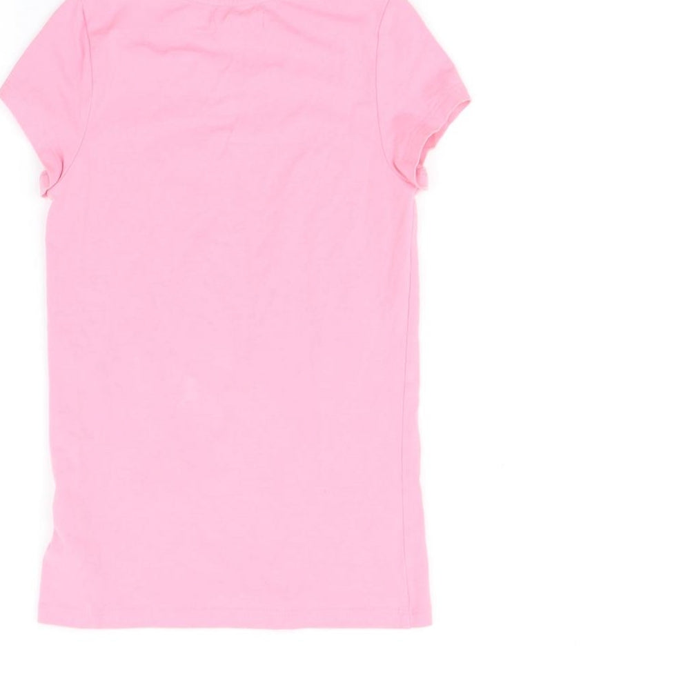 Bluezoo Girls Pink   Basic T-Shirt Size 7-8 Years  - Unicorn