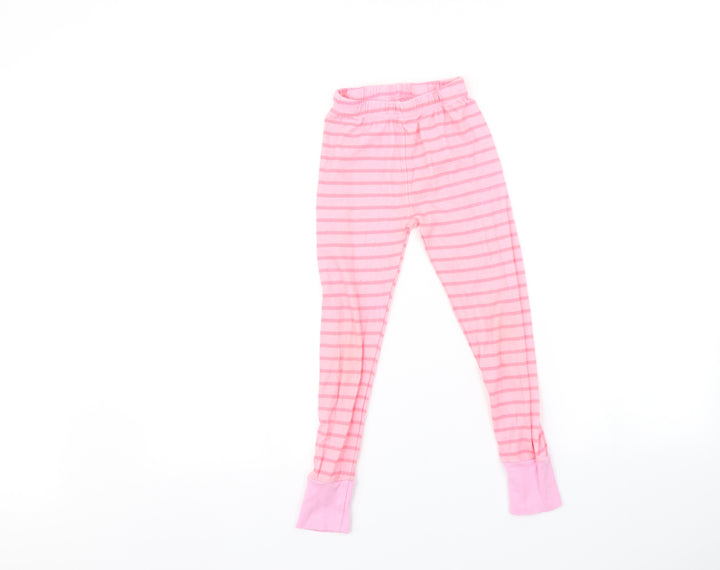 BigKosh Girls Pink Striped  Jegging Trousers Size 6 Years - leggings