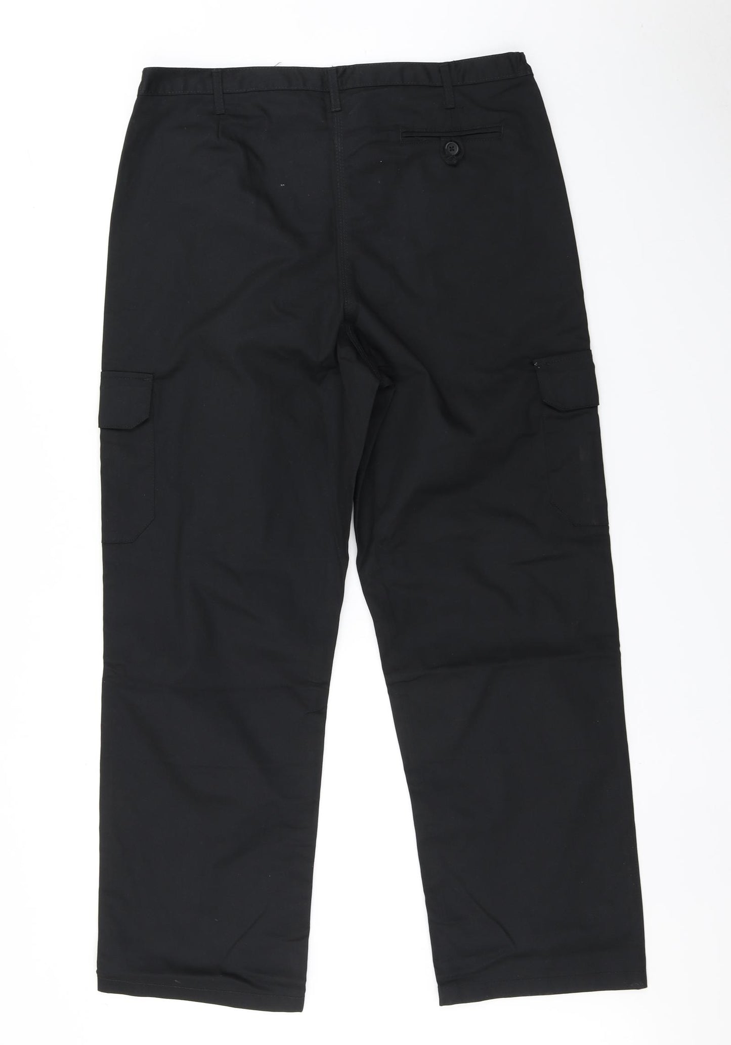 Black Knight Womens Black   Trousers  Size 14 L30 in