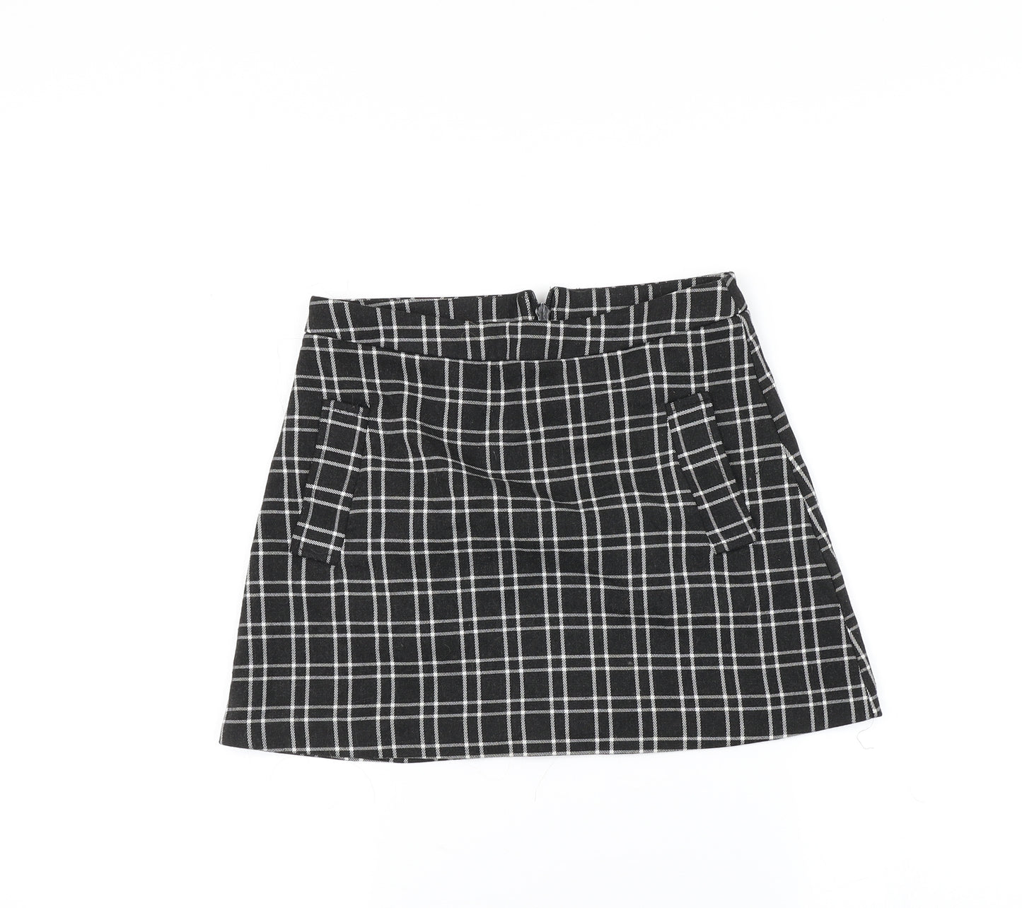 Cooperative Womens Grey Check  Mini Skirt Size S