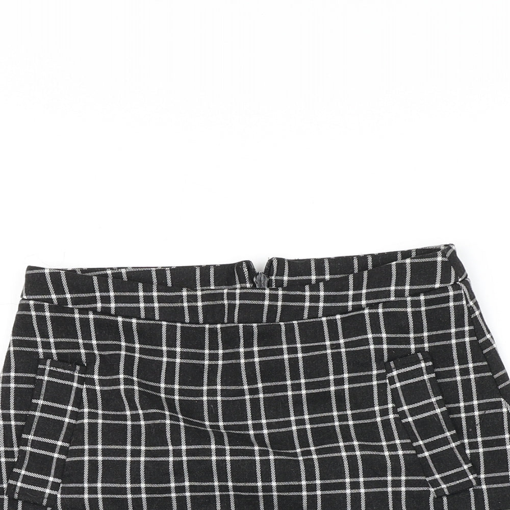 Cooperative Womens Grey Check  Mini Skirt Size S