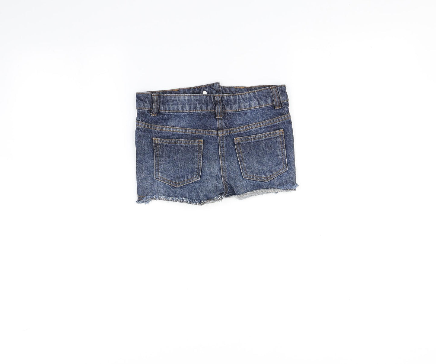 Bluezoo Girls Blue   Cut-Off Shorts Size 6 Years