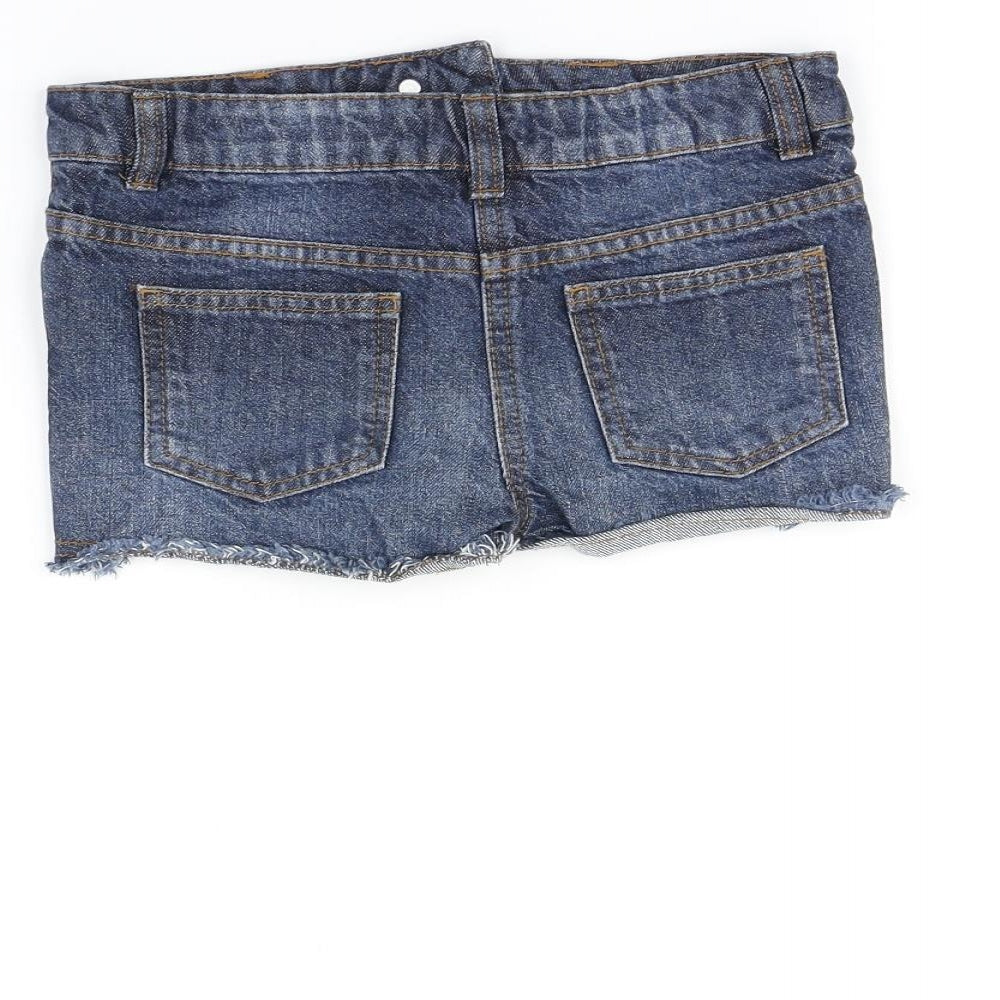Bluezoo Girls Blue   Cut-Off Shorts Size 6 Years