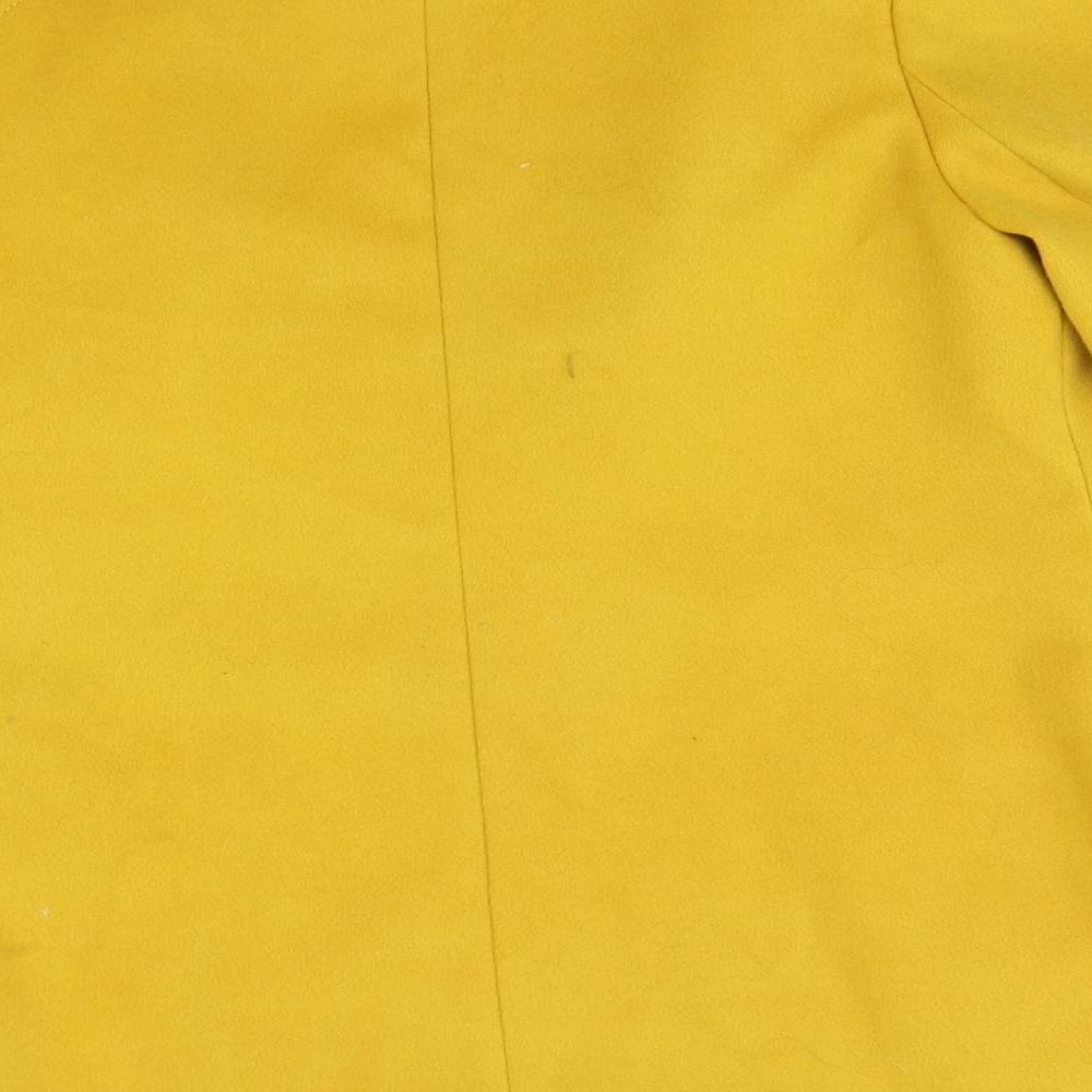 F&F Womens Yellow   Overcoat Coat Size 12