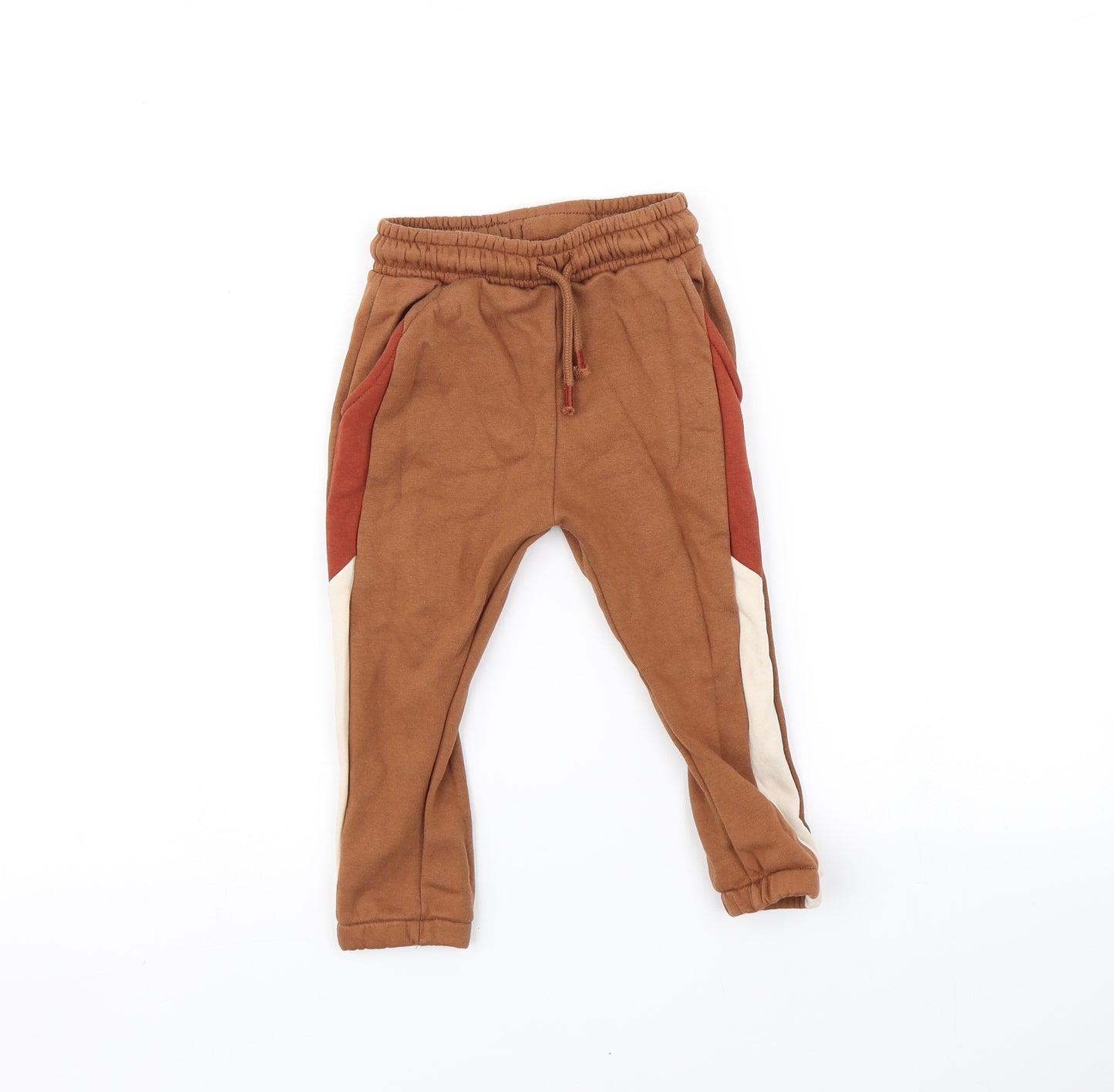 George Boys Blue Striped  Jogger Trousers Size 2-3 Years