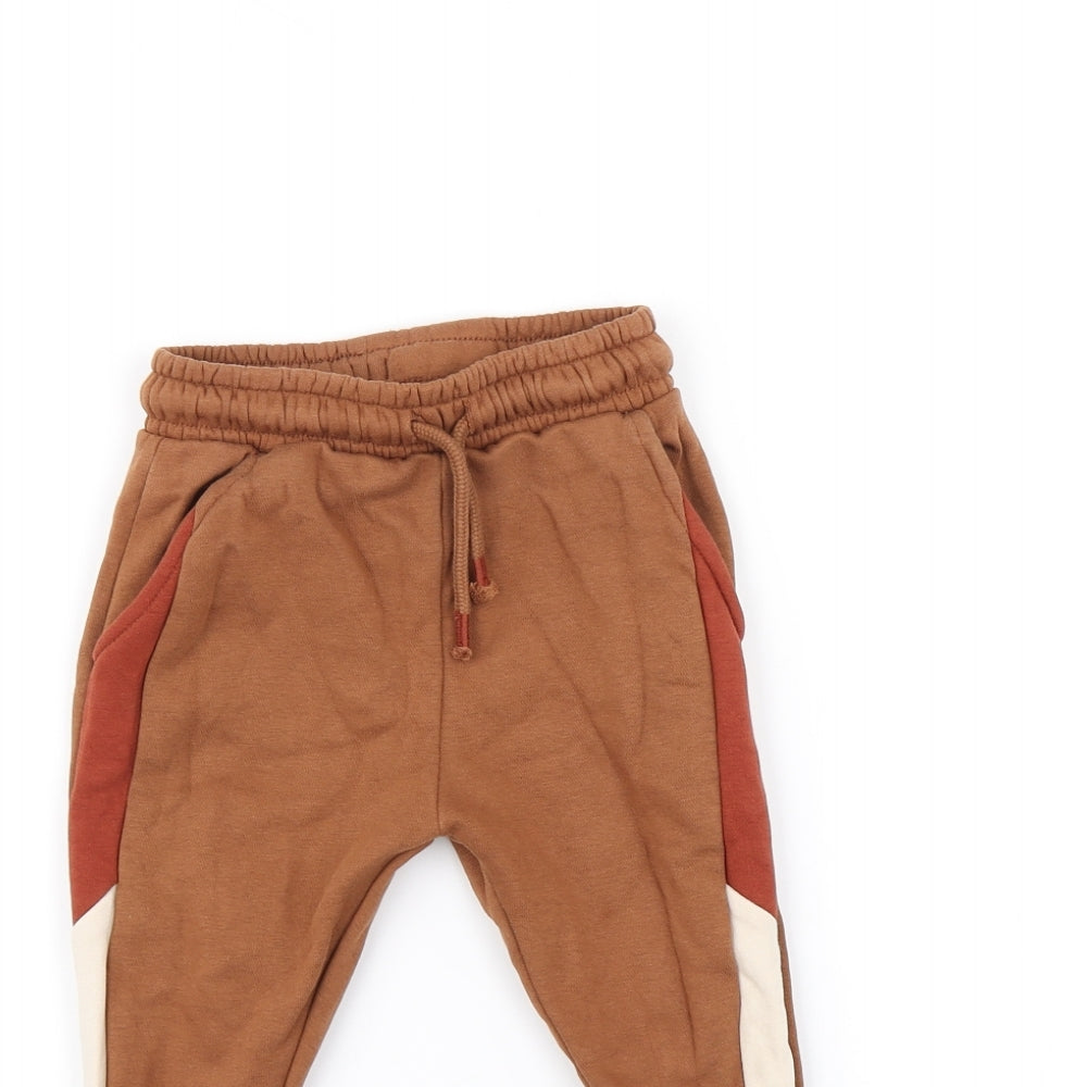 George Boys Blue Striped  Jogger Trousers Size 2-3 Years