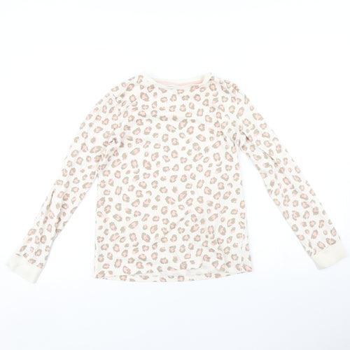F&F Girls Pink Animal Print  Top Pyjama Top Size 13 Years