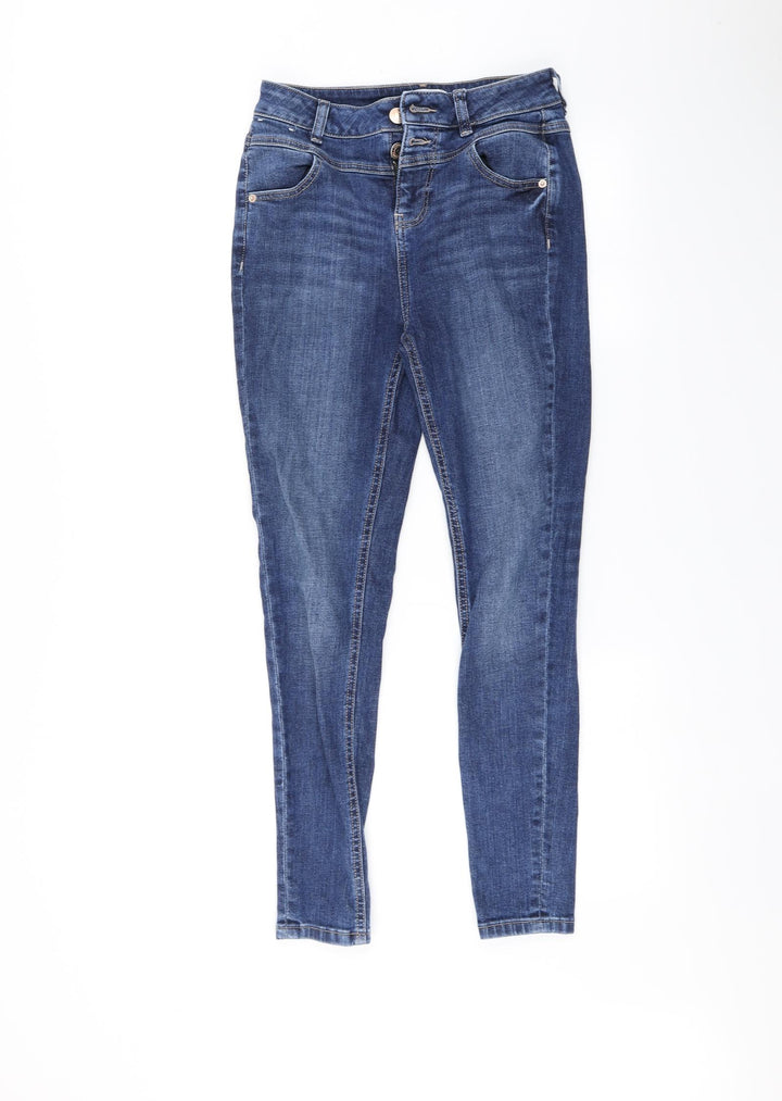 carly Womens Blue Skinny Jeans Size 8 L28 in