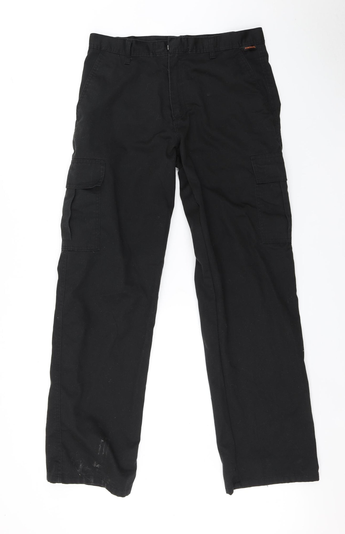 Porthwest Mens Black   Trousers  Size 34 L31 in