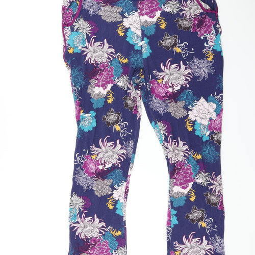 Matalan Womens Purple Floral   Pyjama Pants Size L