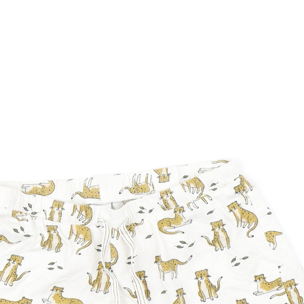 Marks and Spencer Womens Multicoloured    Sleep Shorts Size S  - Tiger print