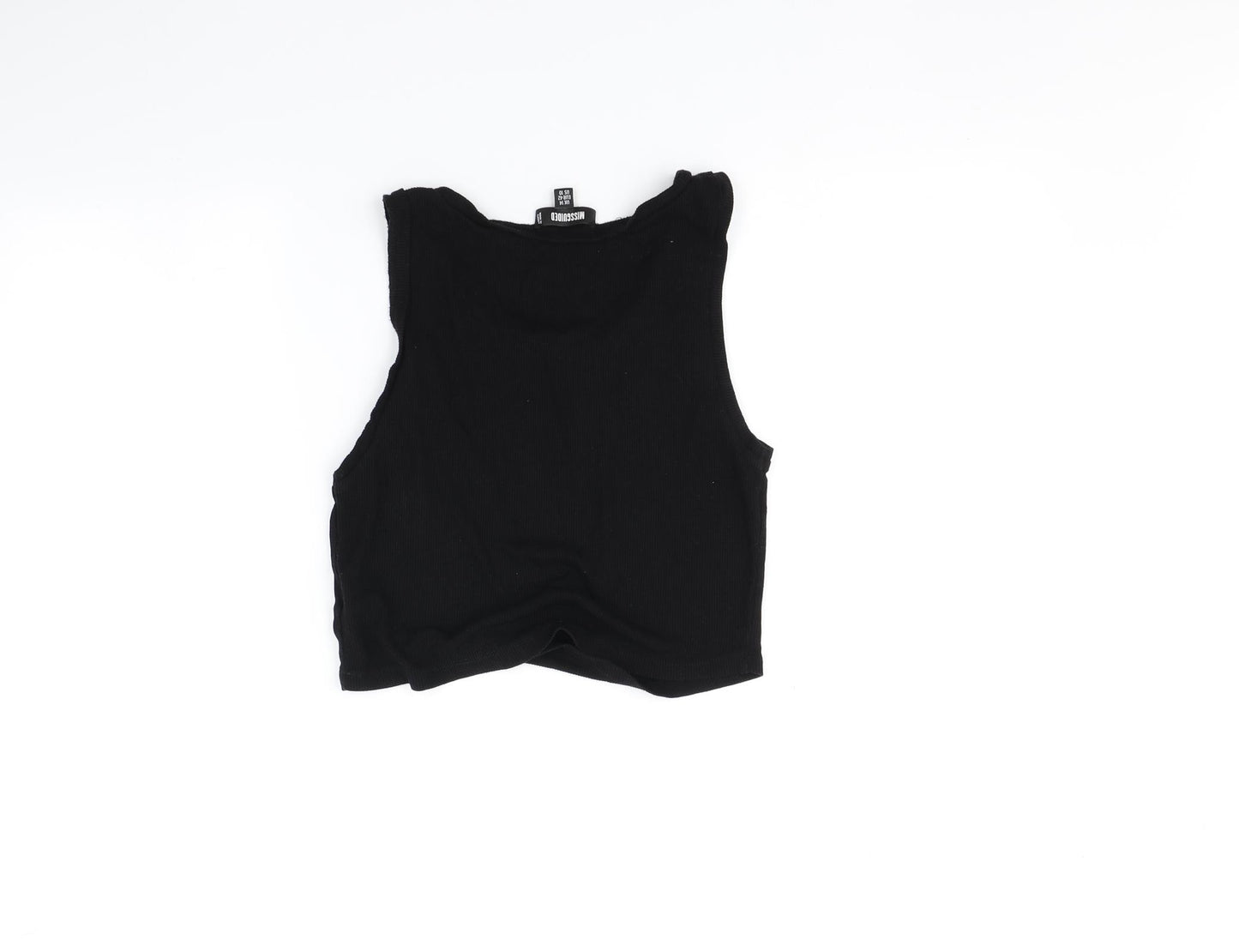 Missguided Womens Black   Basic T-Shirt Size 14