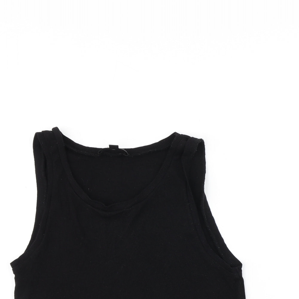 Missguided Womens Black   Basic T-Shirt Size 14