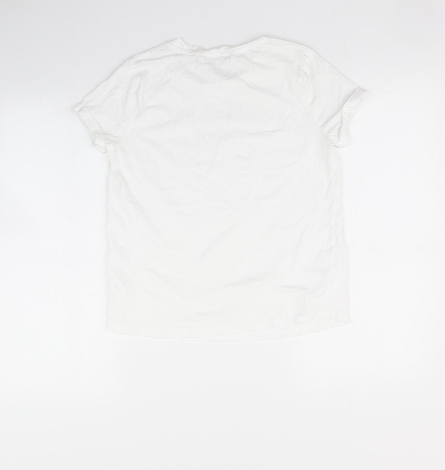 TU Womens White   Basic T-Shirt Size 10