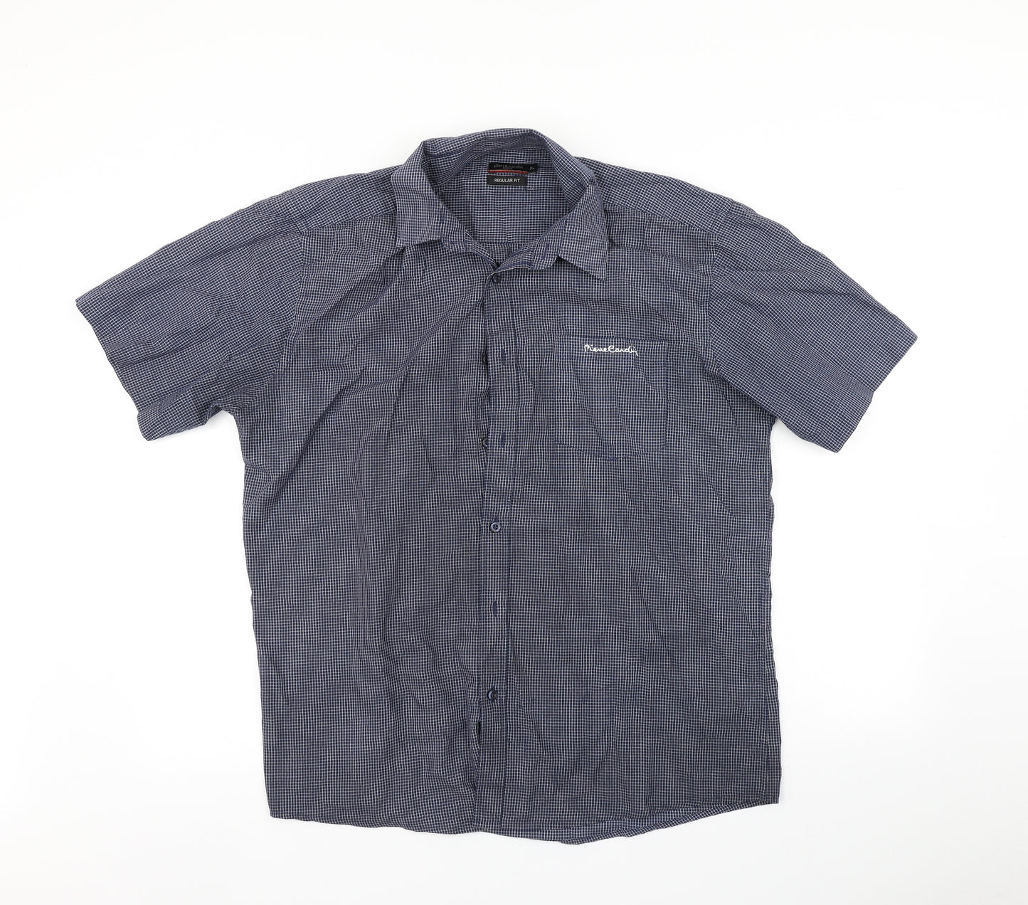 Pierre Cardin Mens Blue    Button-Up Size XL