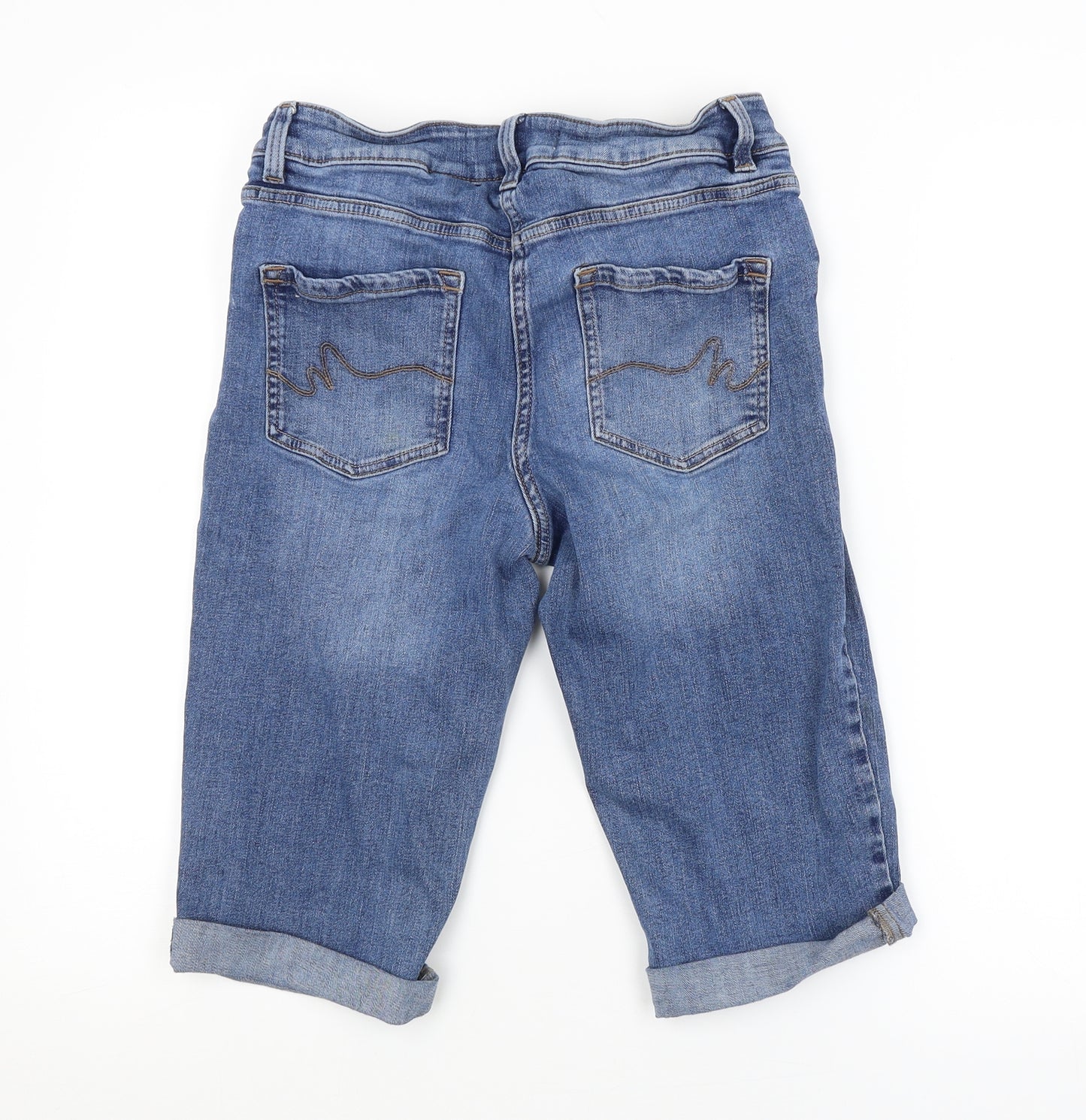 NEXT Womens Blue   Cut-Off Shorts Size 10