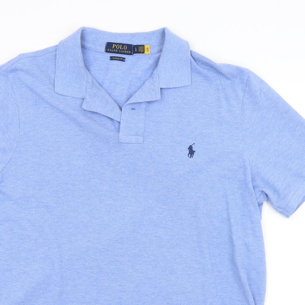 Ralph Lauren Mens Blue    Polo Size L