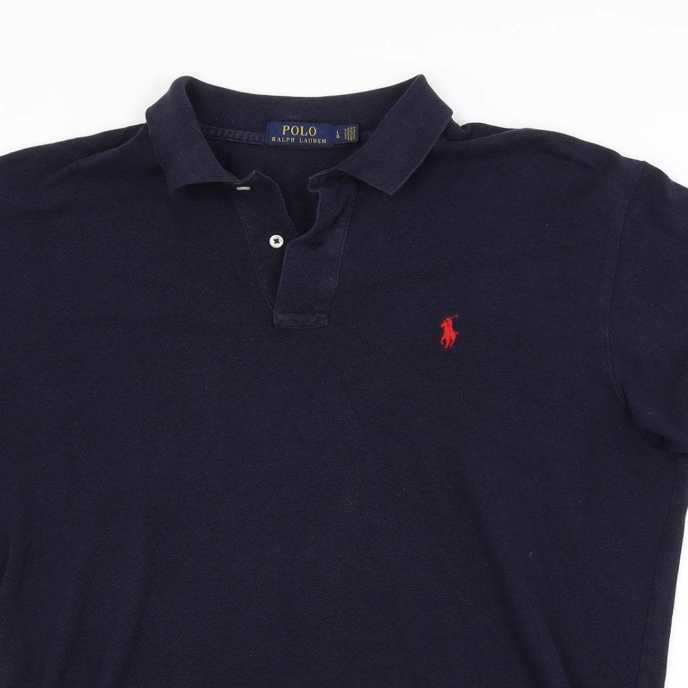 Ralph Lauren Mens Blue    Polo Size L