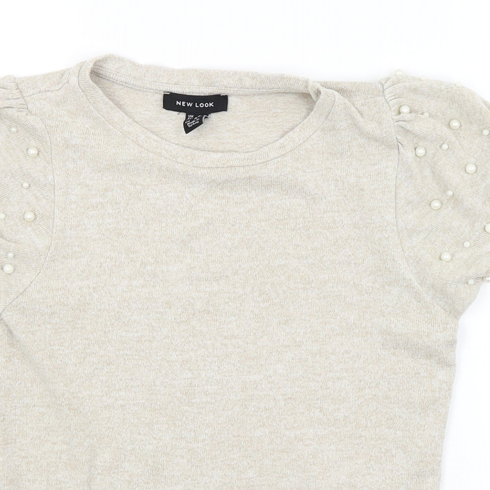 New Look Womens Beige   Pullover Jumper Size 8