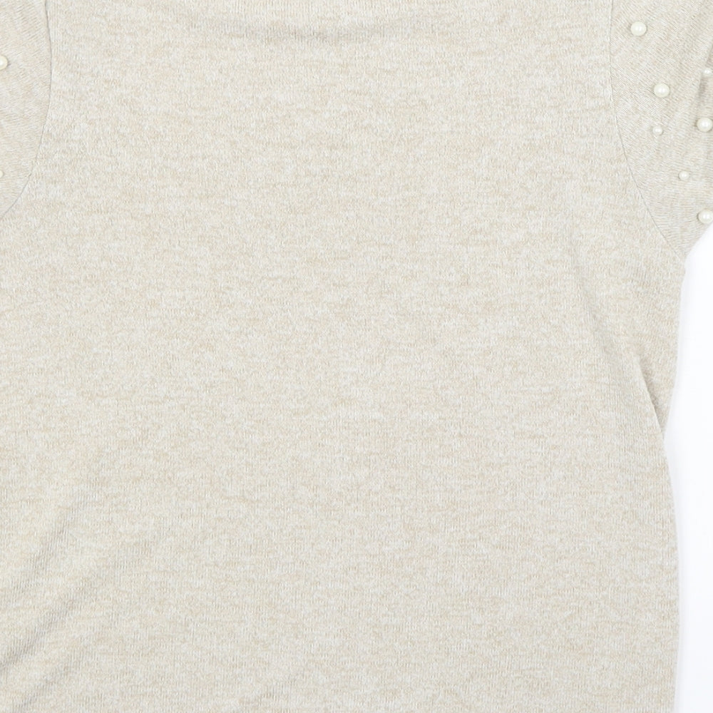 New Look Womens Beige   Pullover Jumper Size 8