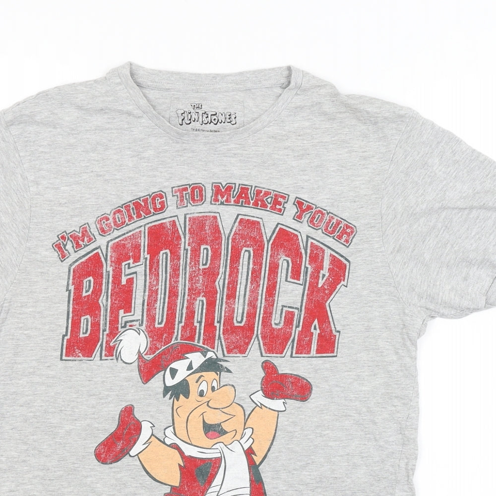 Cedar Wood State Mens Grey    T-Shirt Size M