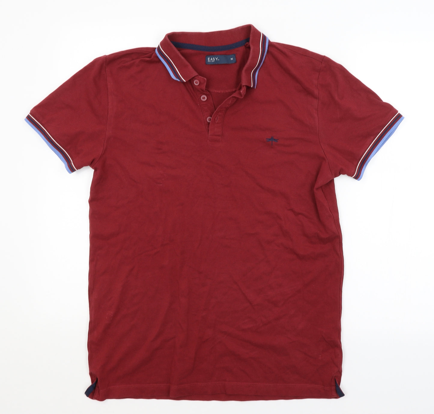 Easy Mens Red    Polo Size M