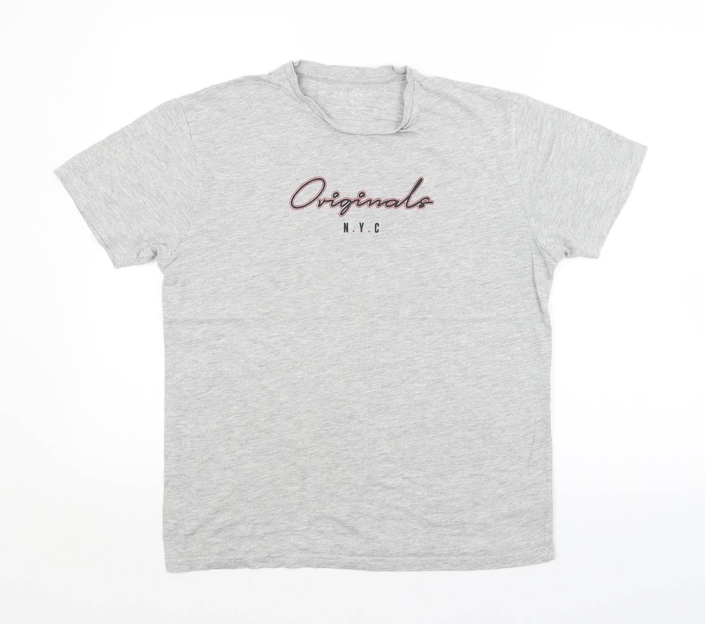 Primark Mens Grey    T-Shirt Size M