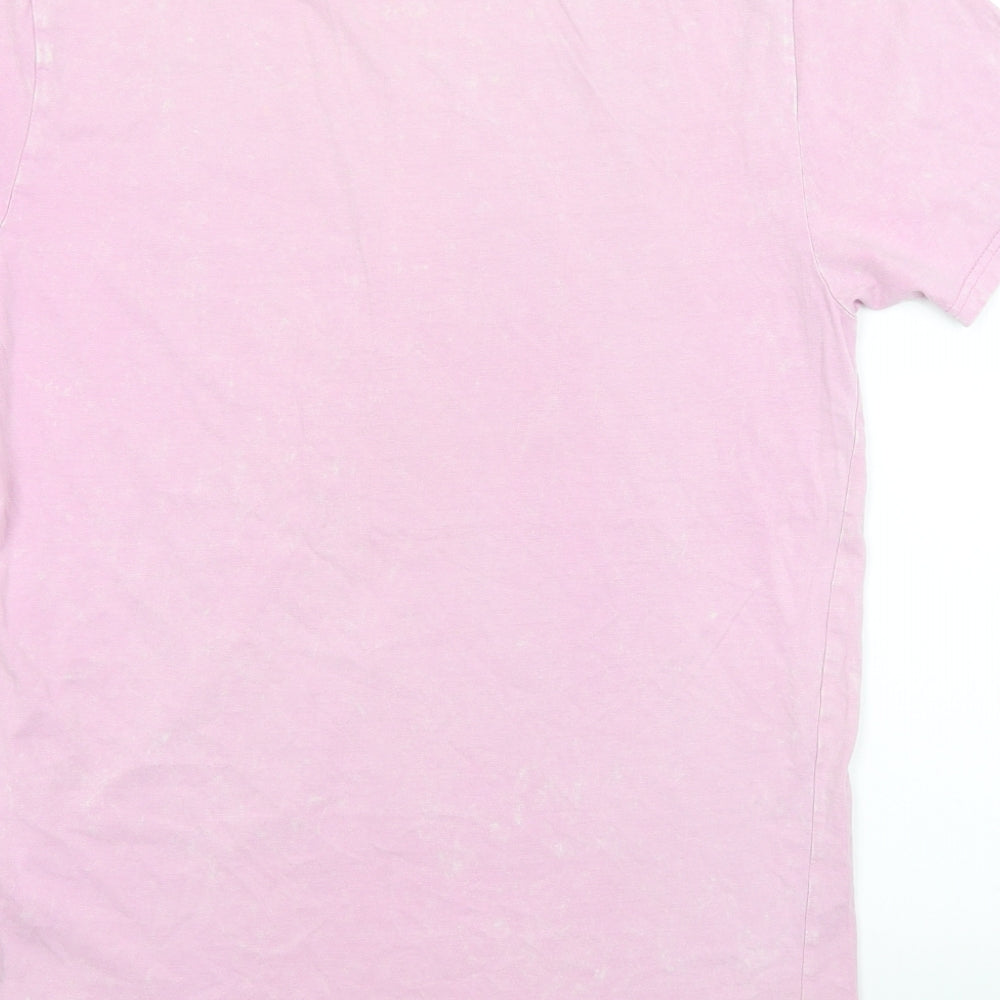 Acw85` Mens Pink    T-Shirt Size M