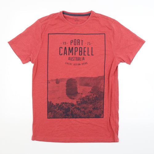 Easy Mens Red    T-Shirt Size M