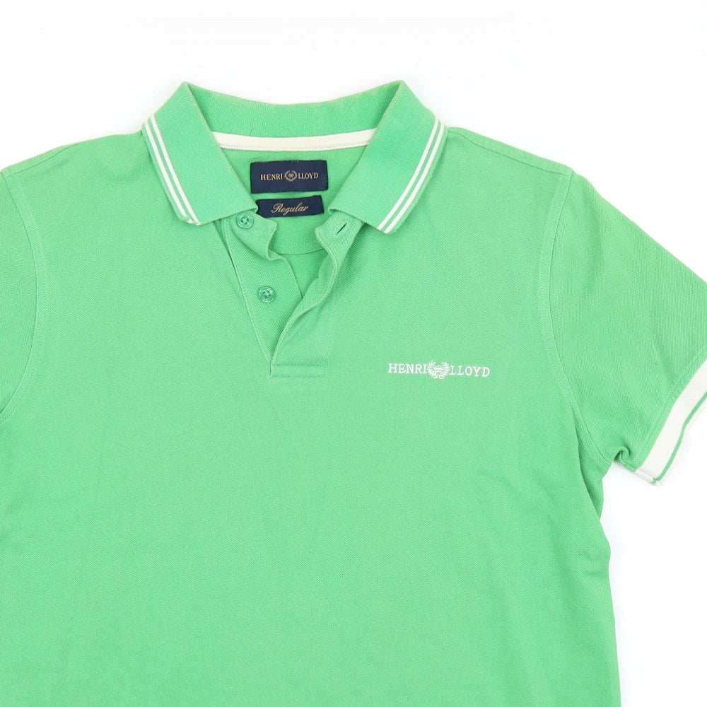 Henri Lloyd Mens Green    Polo Size S
