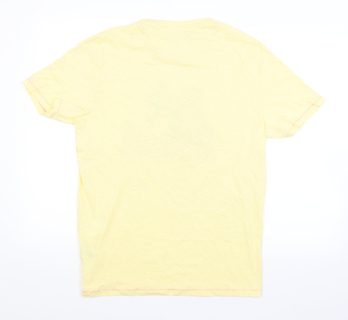 Easy Mens Yellow    T-Shirt Size M