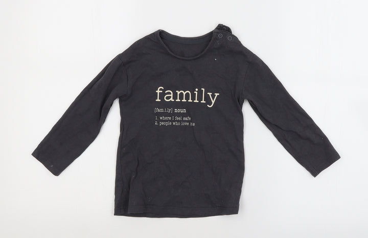George Baby Grey   Basic T-Shirt Size 18-24 Months  - FAMILY