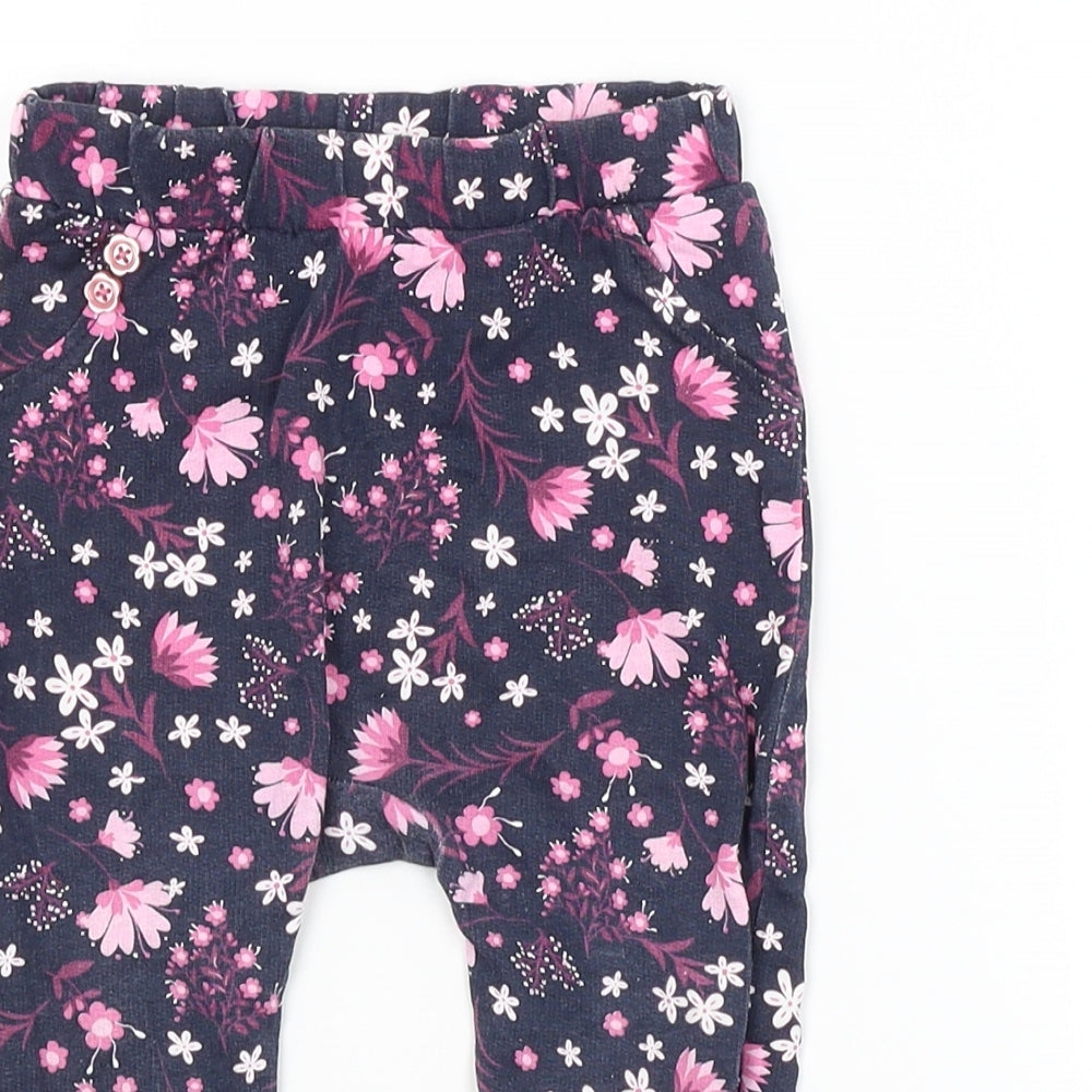 SO CUTE Girls Purple Flecked  Jogger Trousers Size 12-18 Months
