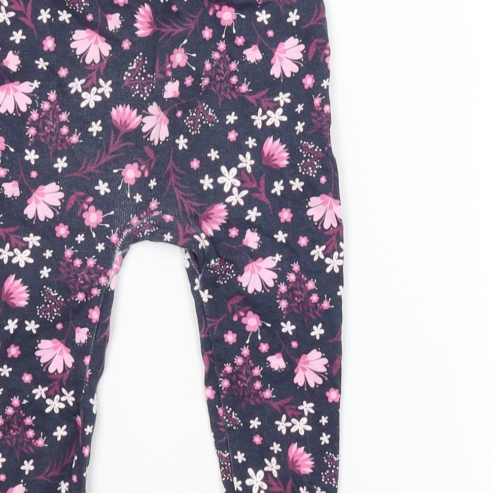 SO CUTE Girls Purple Flecked  Jogger Trousers Size 12-18 Months
