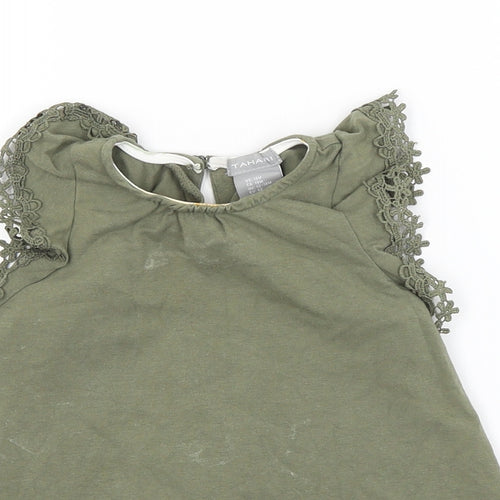 Tahari Girls Green   Basic Blouse Size 12-18 Months