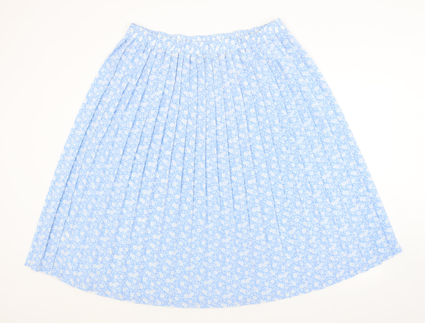 Sarah Hamilton Womens Blue Floral  A-Line Skirt Size 20