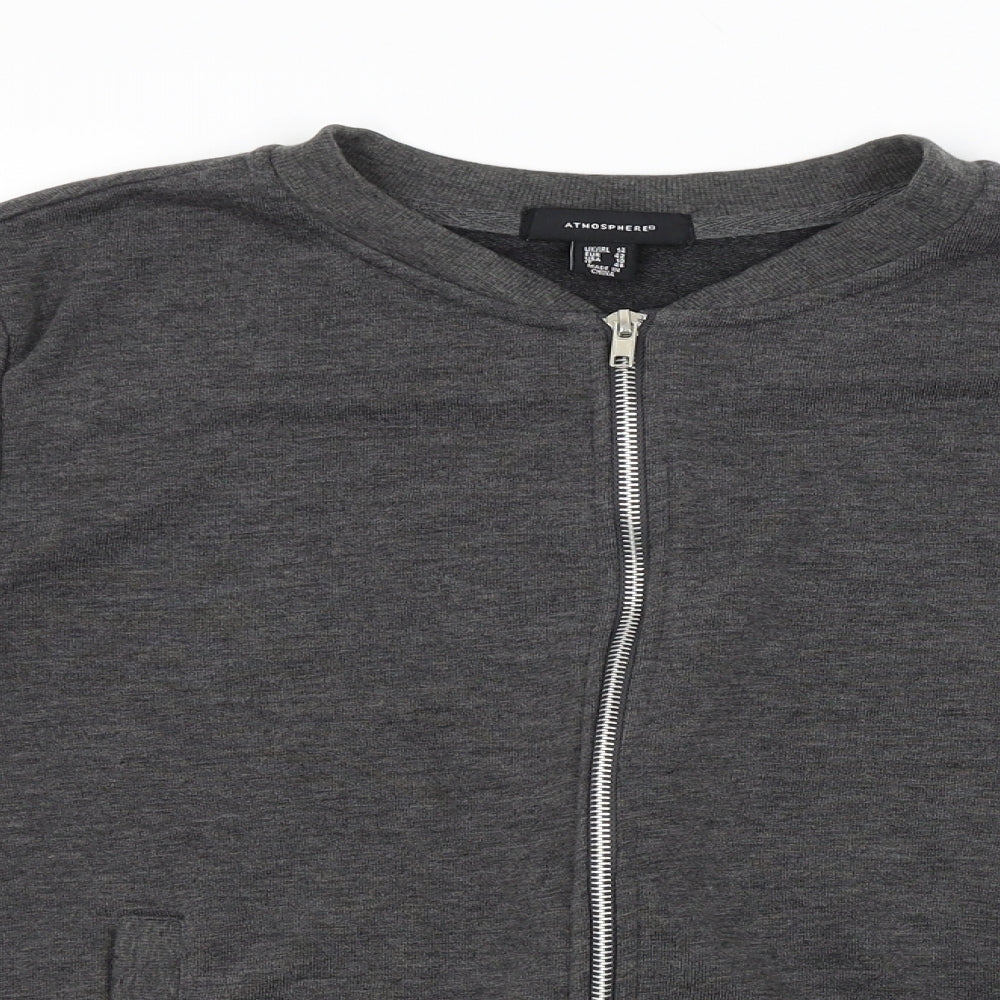 Atmosphere Womens Grey   Full Zip Sweatshirt Size 14