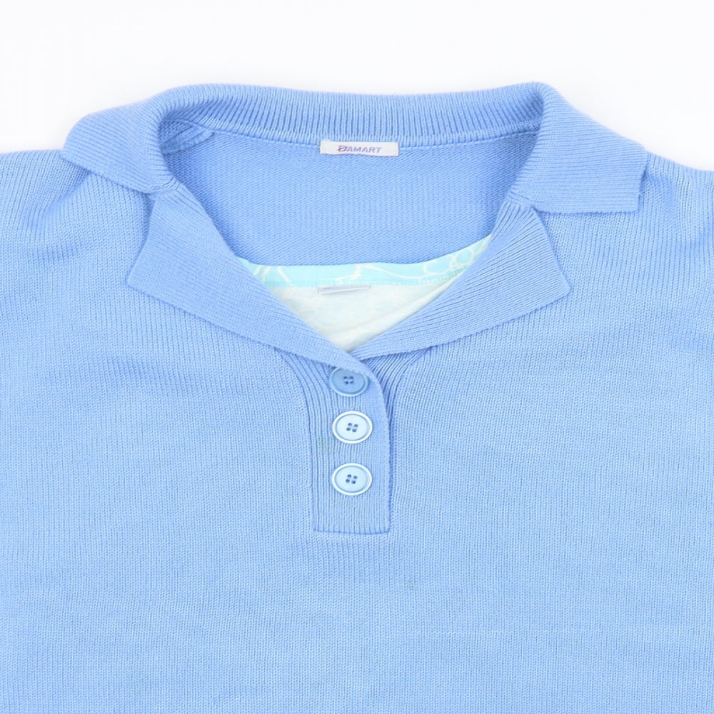 Damart Womens Blue   Pullover Jumper Size 18