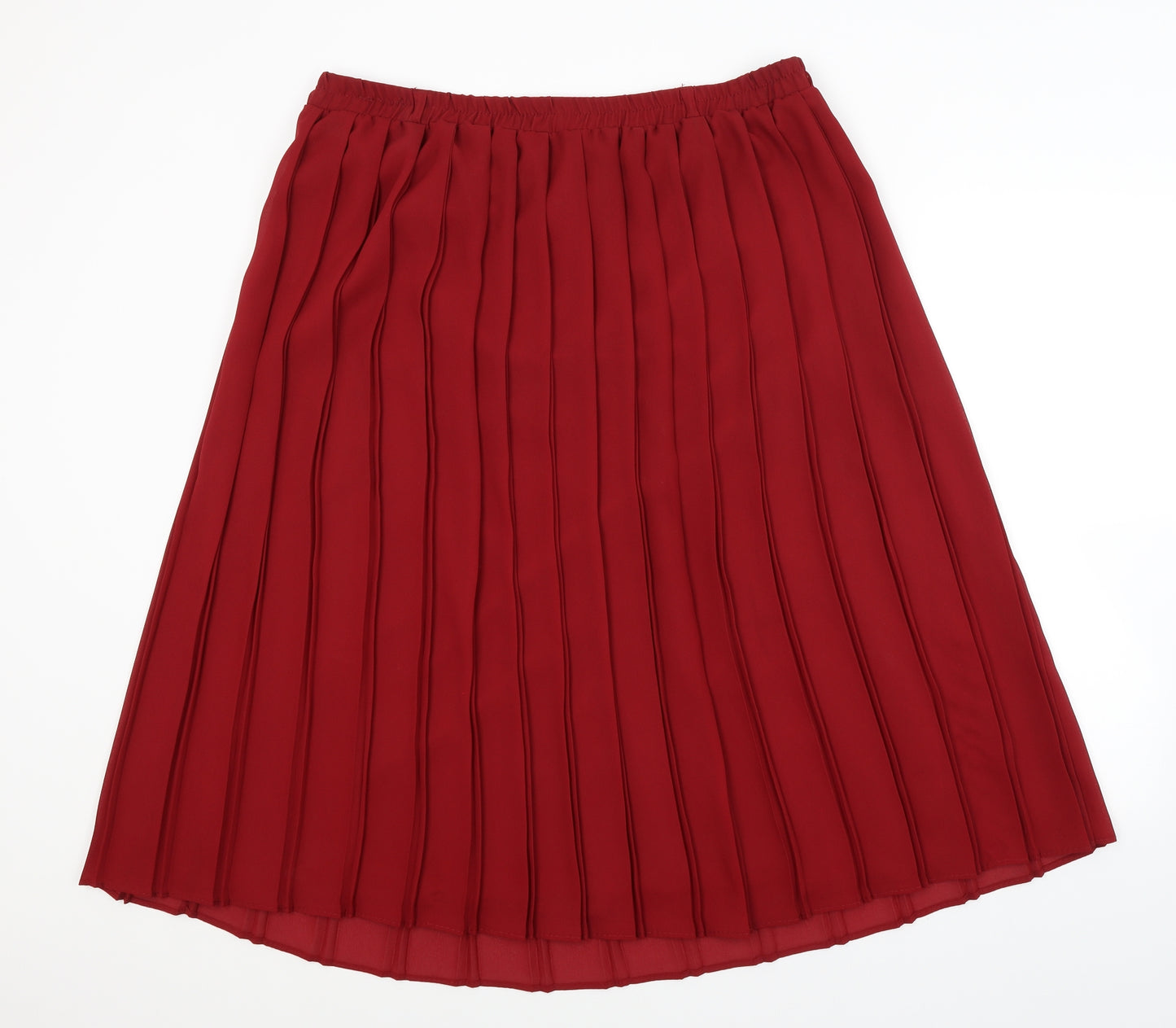 Preworn Womens Red   A-Line Skirt Size 22