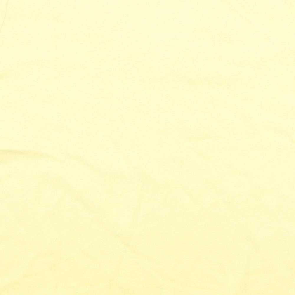 ISLE Womens Yellow   Basic T-Shirt Size 14