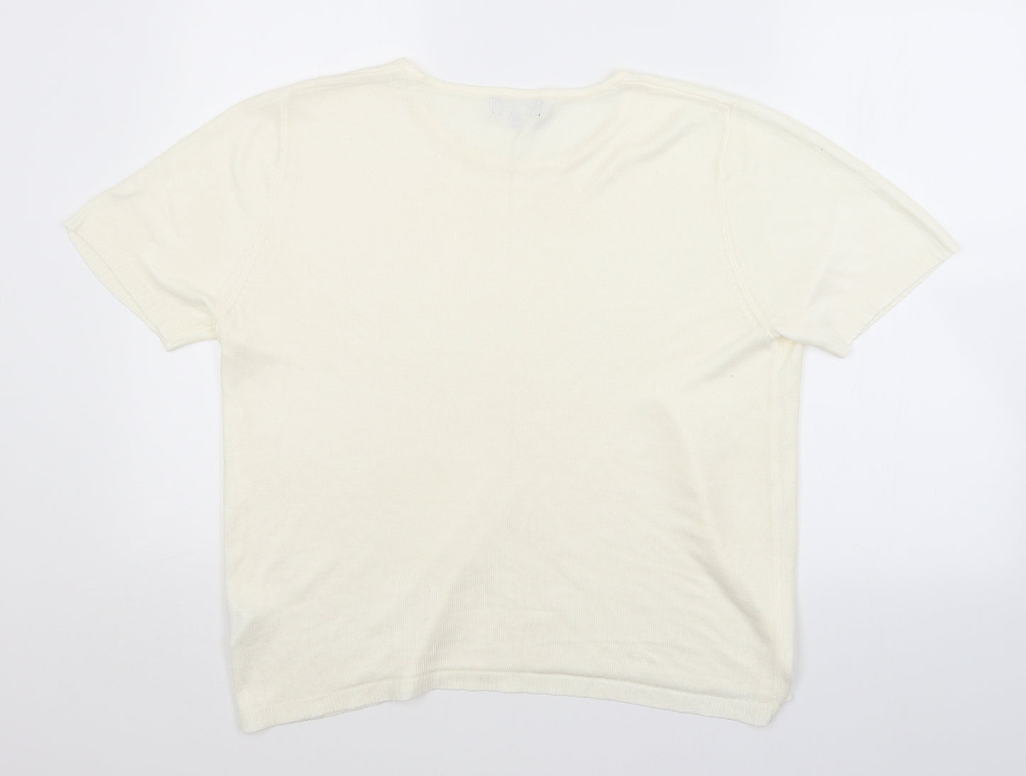 Papaya Womens White   Pullover Jumper Size 18