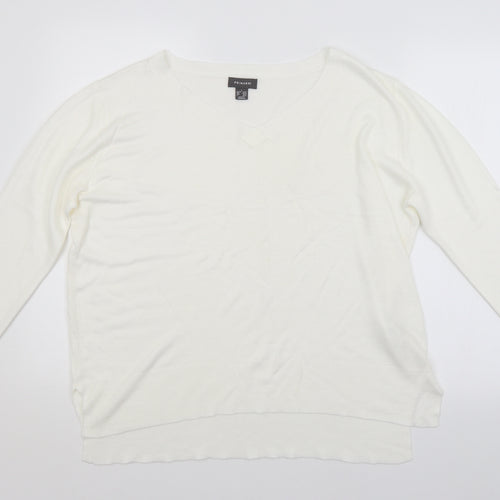Primark Womens White   Pullover Jumper Size 14