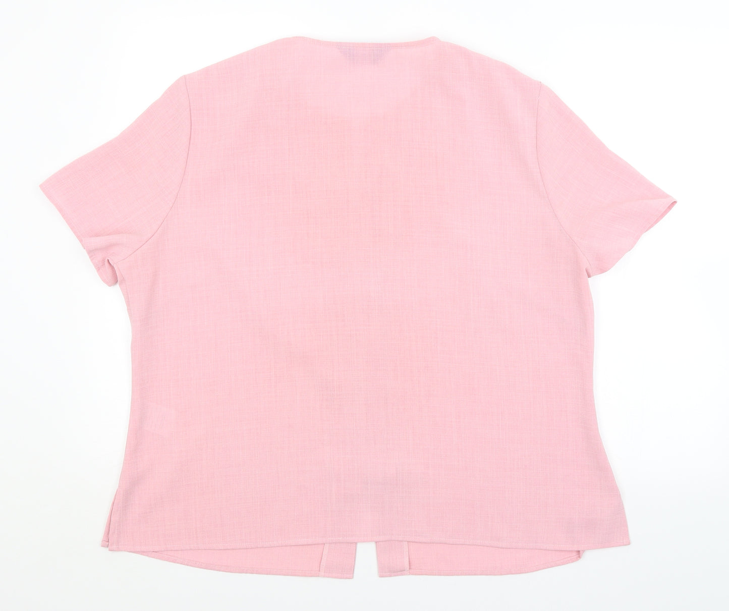 C COLLECTION Womens Pink   Basic Button-Up Size 22