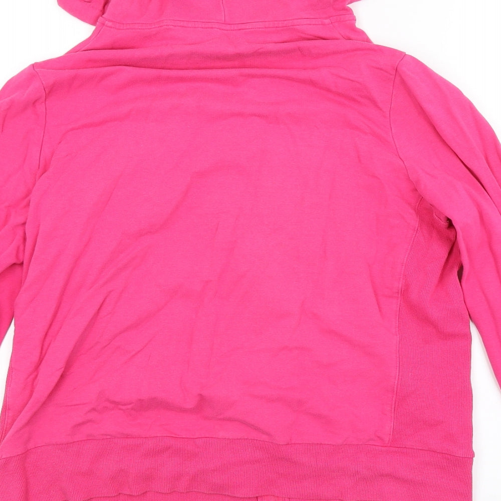 M&S Womens Pink   Full Zip Hoodie Size 16