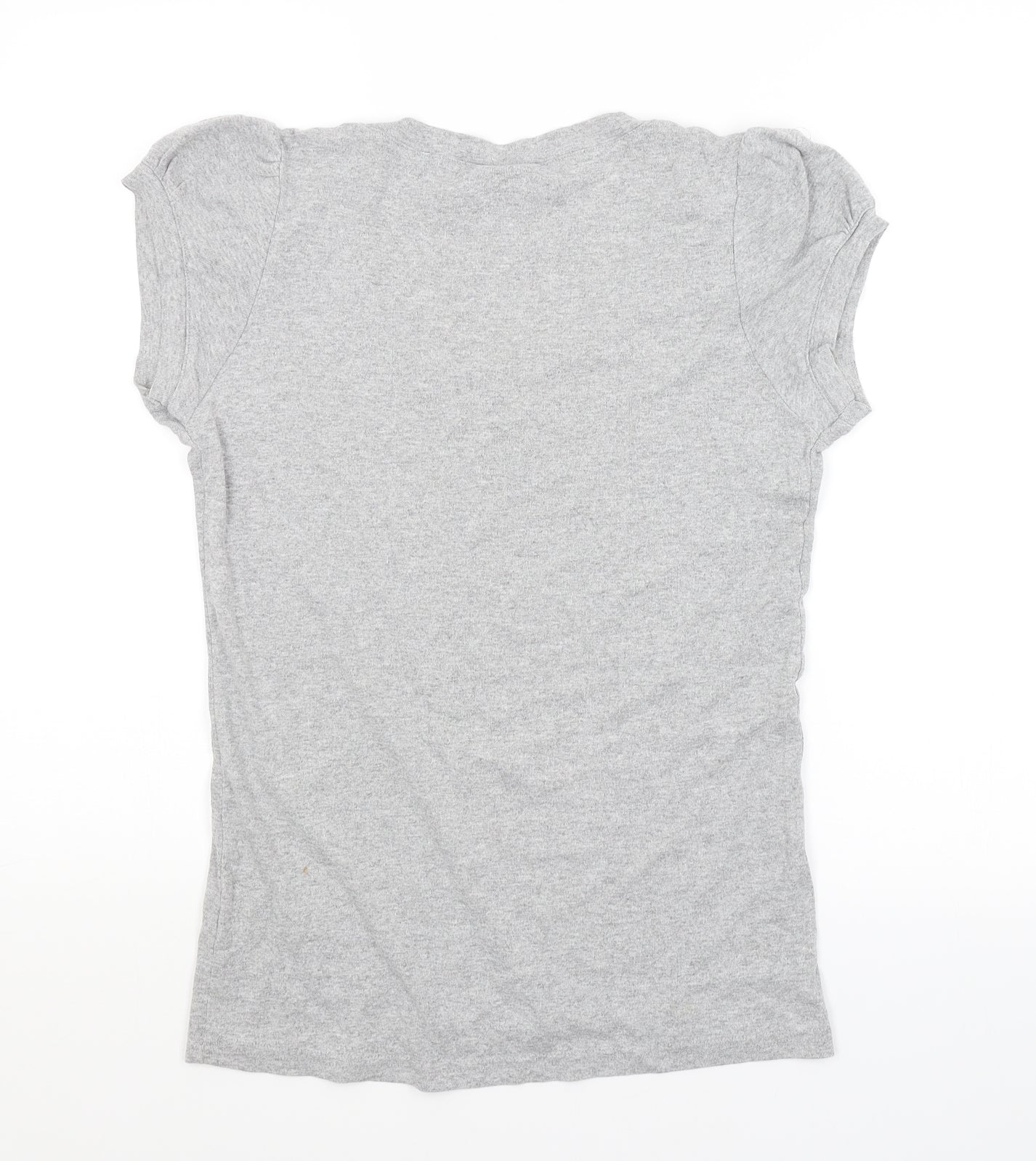 Peacocks Womens Grey   Basic T-Shirt Size 14  - CANCER RESEARCH