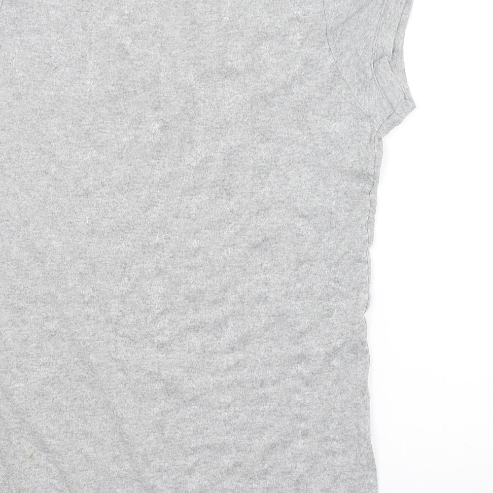 Peacocks Womens Grey   Basic T-Shirt Size 14  - CANCER RESEARCH