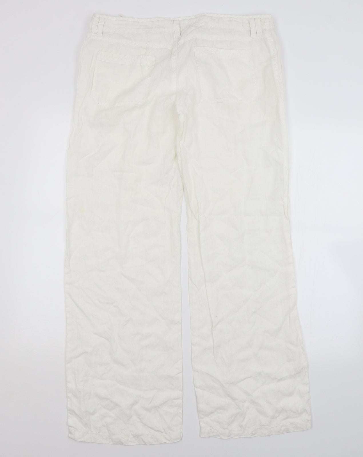 Miss Selfridge Womens White   Trousers  Size 12 L32 in